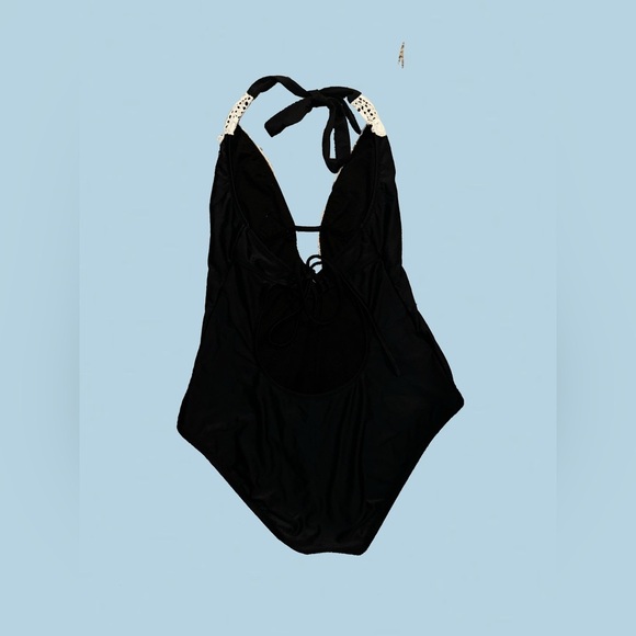 Kona Sol Black and Cream One Piece Swimsuit - Picture 2 of 3